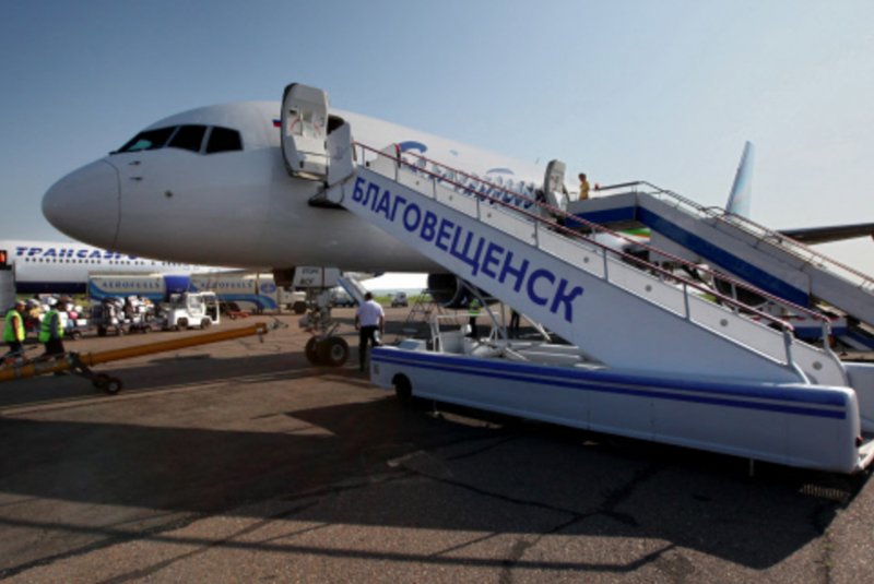 Благовещенск с самолета