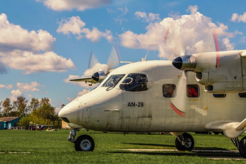 АН 28 взлёт