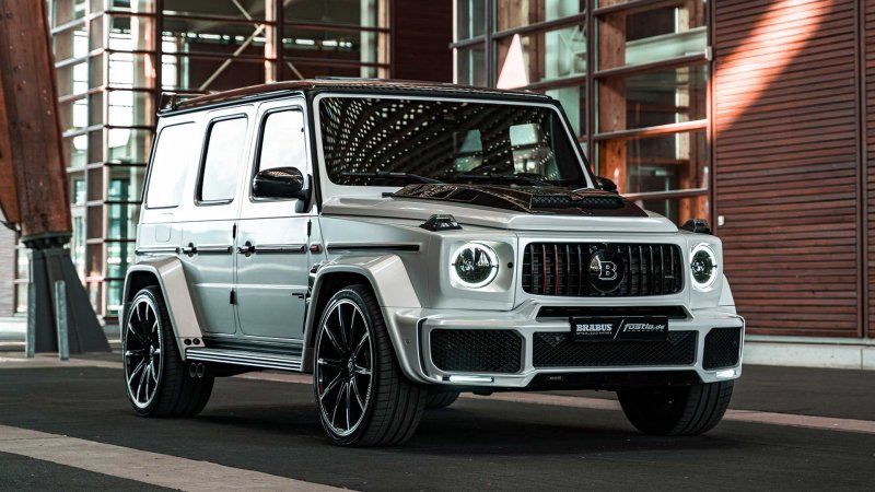 Mercedes Benz AMG g63 Brabus белый