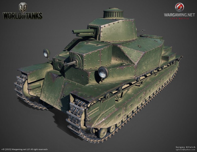 Японский танк Type 95 Heavy сбоку
