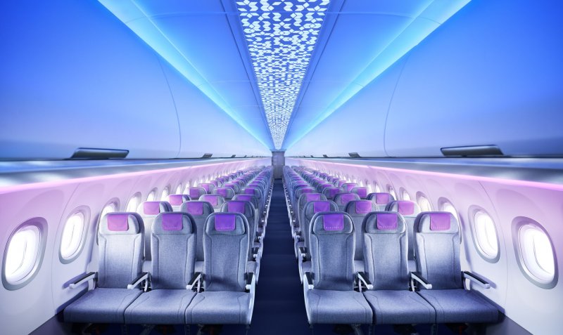 A320neo Аэрофлот интерьер