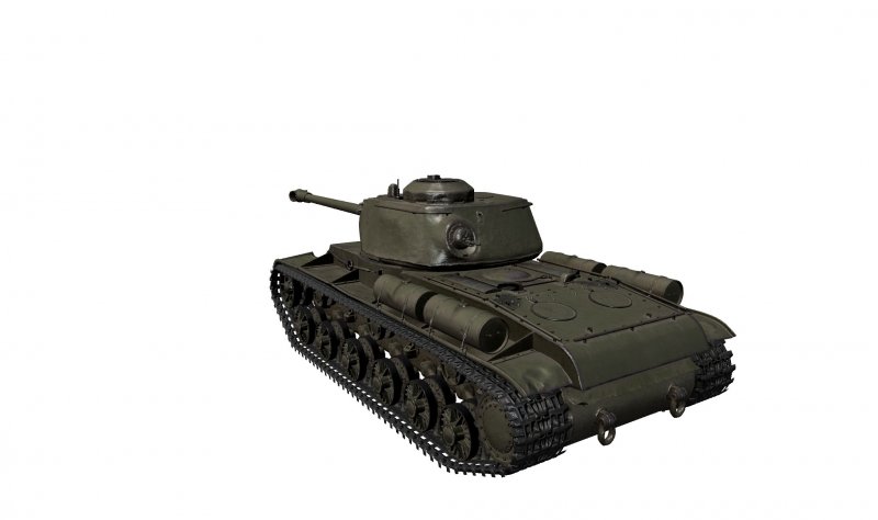 Мультяшный танк кв 2 сбоку