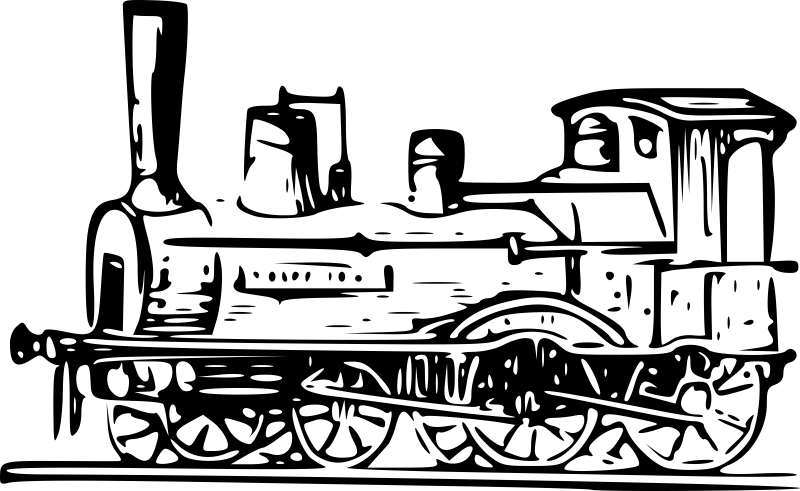 Паровоз чб