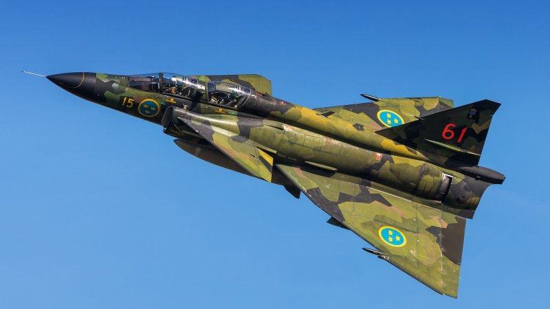 Сааб-37 Вигген истребитель