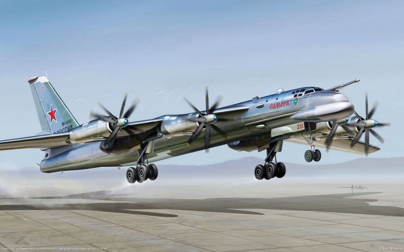 Военный самолет ту 95