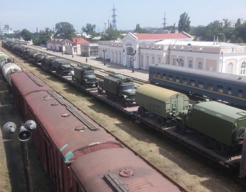 ЖД эшелон Вооруженных сил Украины