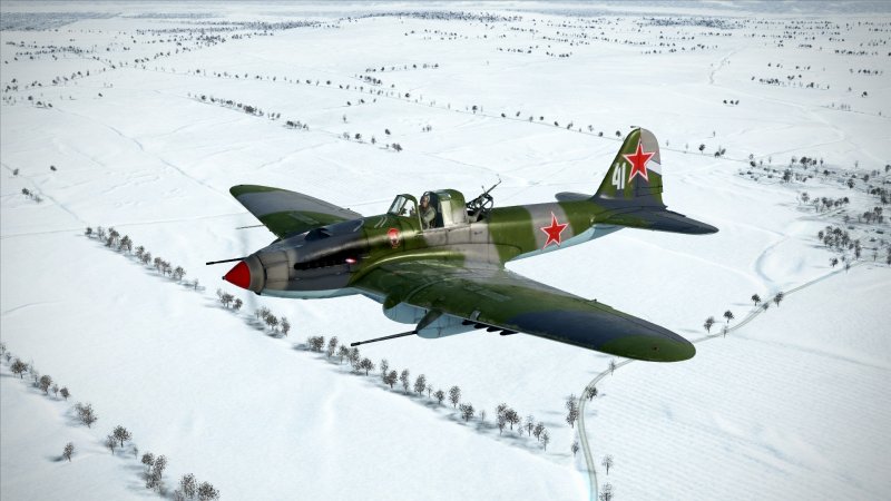 Советский двухместный Штурмовик ил-2 (обр. 1943г) звезда