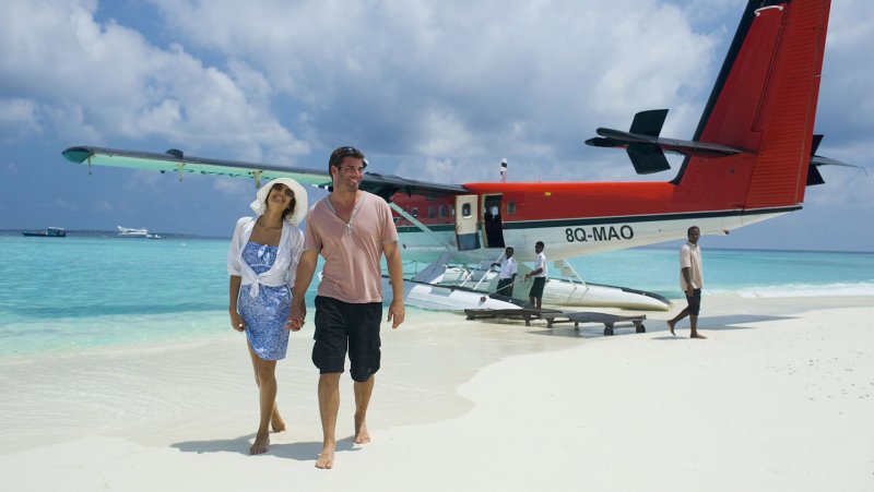 Гидросамолет Мальдивы Soneva Fushi