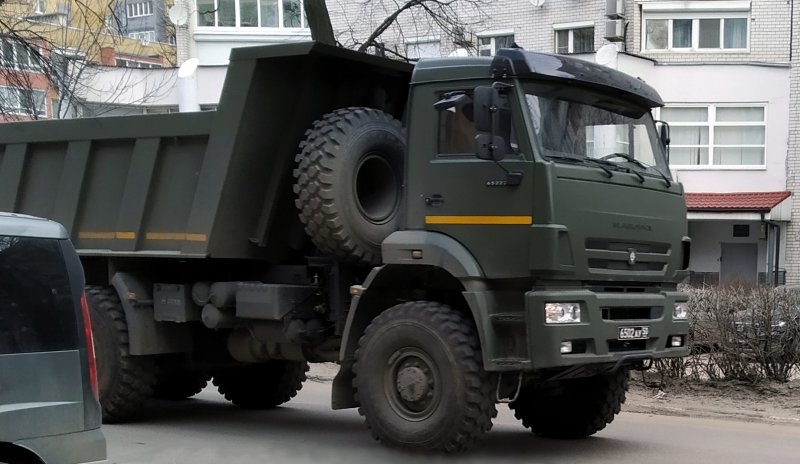 КАМАЗ 65222 самосвал военный