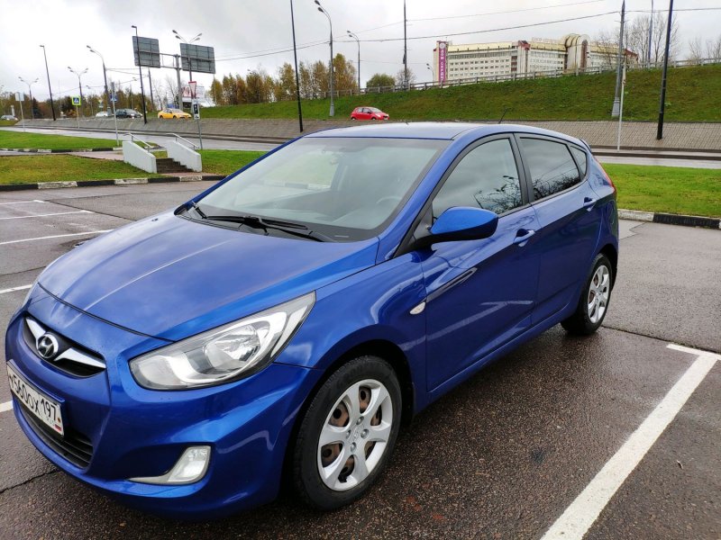 Hyundai Solaris 2017 синий