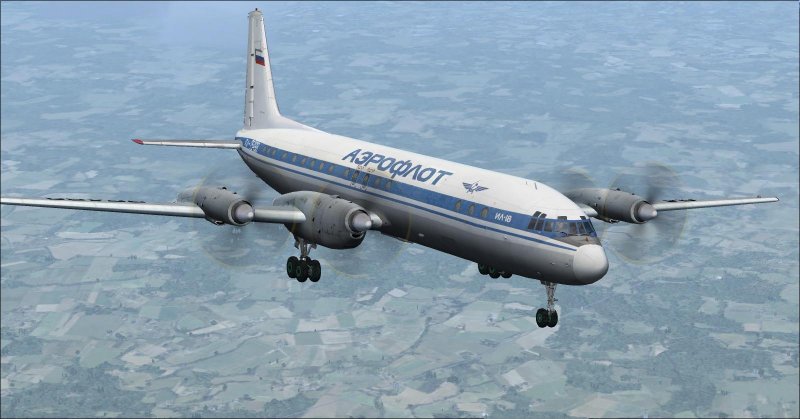Самолет ил-18 СССР