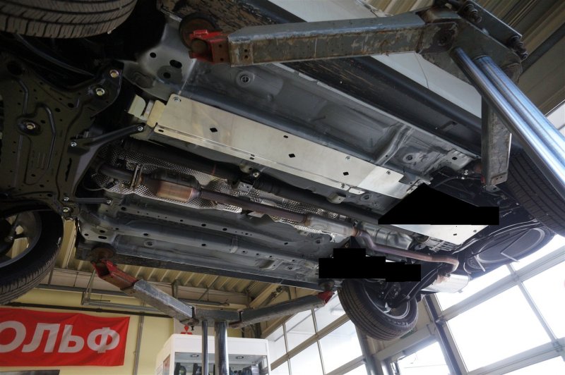 Защита днища Mitsubishi Outlander 3