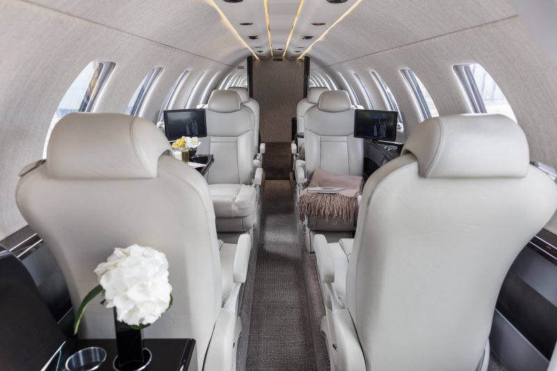 Cessna Citation cj4 салон