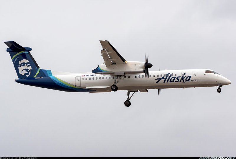 Bombardier Dash 8 q400 Непал гиф