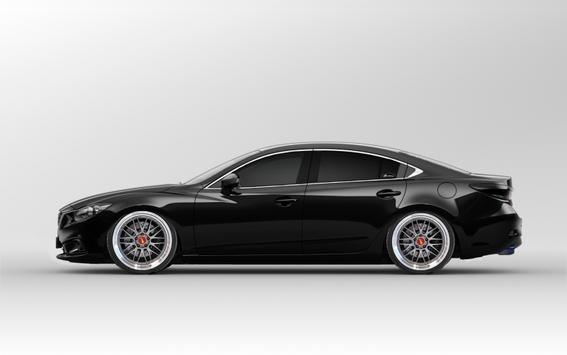 Mazda a6 черный сбоку