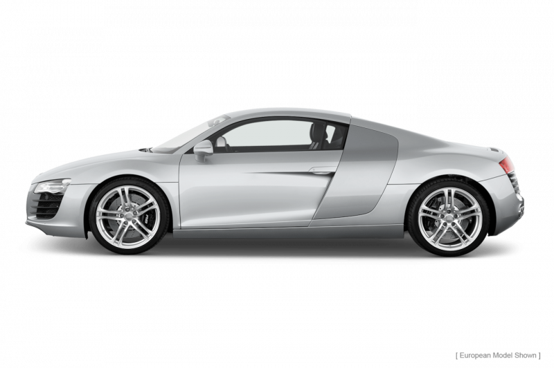 Audi r8 Coupe 2015 сбоку