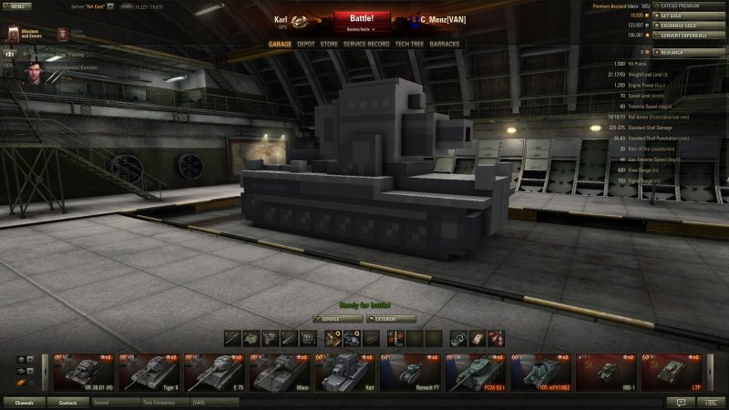 XVM В ангаре World of Tanks
