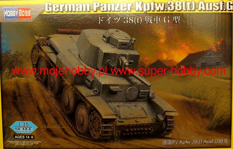 80137 Hobby Boss танк German Panzer Kpfw.38(t) Ausf.g