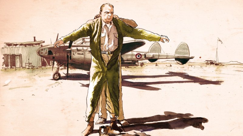 Экзюпери на p-38 «Лайтнинг»