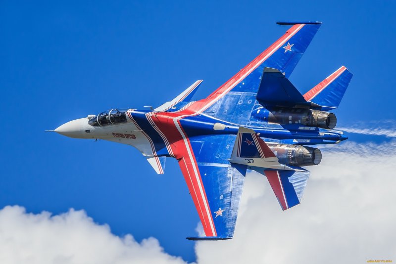 Пилотажная группа русские Витязи флаг России
