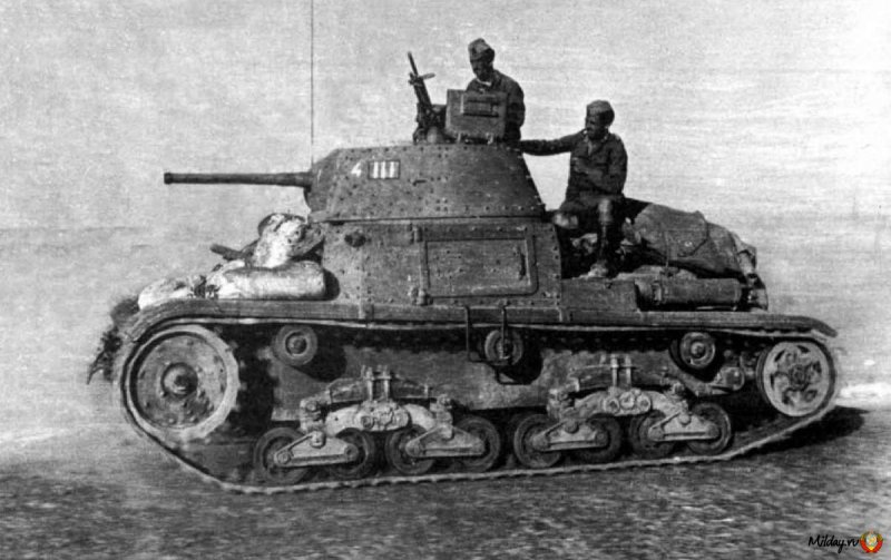 Итальянская САУ semovente m.40 da 75/34