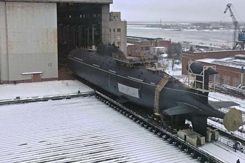 Спуск на воду подводной лодки