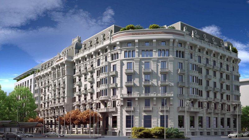 Hotel Gallia Милан снаружи