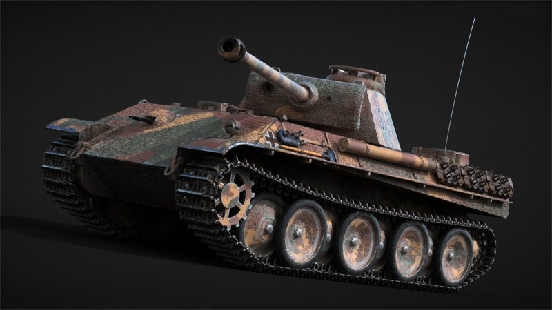 Танк Panther Ausf g в музее
