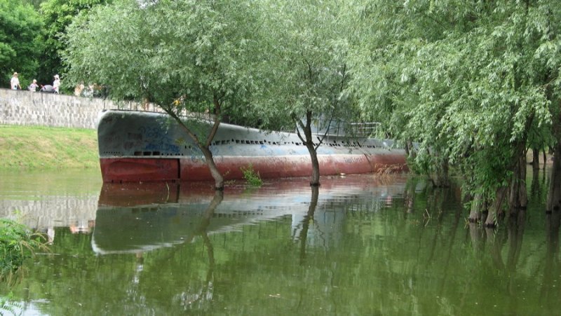 Подводная лодка парк 30 летия Победы Краснодар