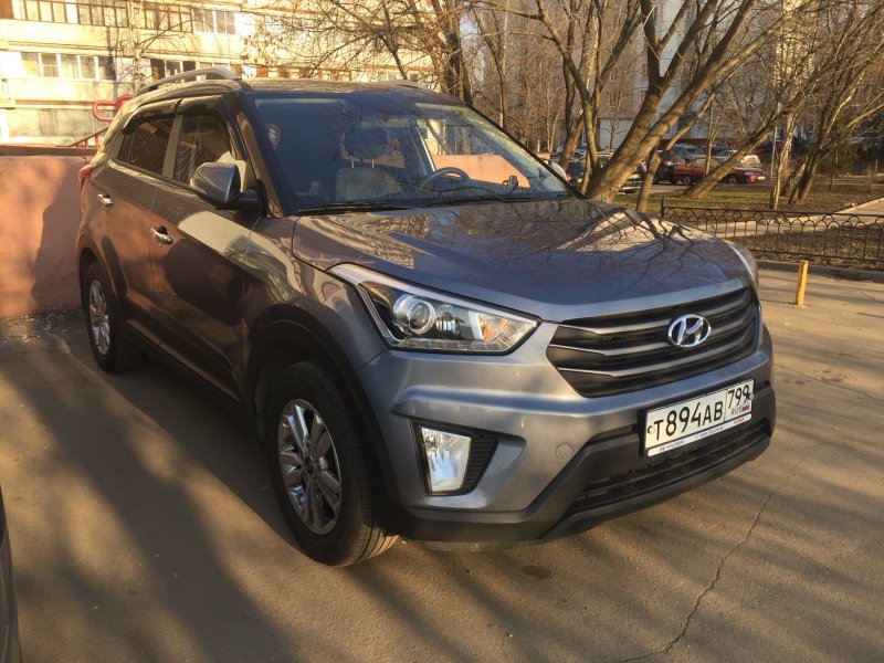 Хендай Крета серая