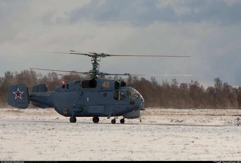 Ка-52 Аллигатор стреляет