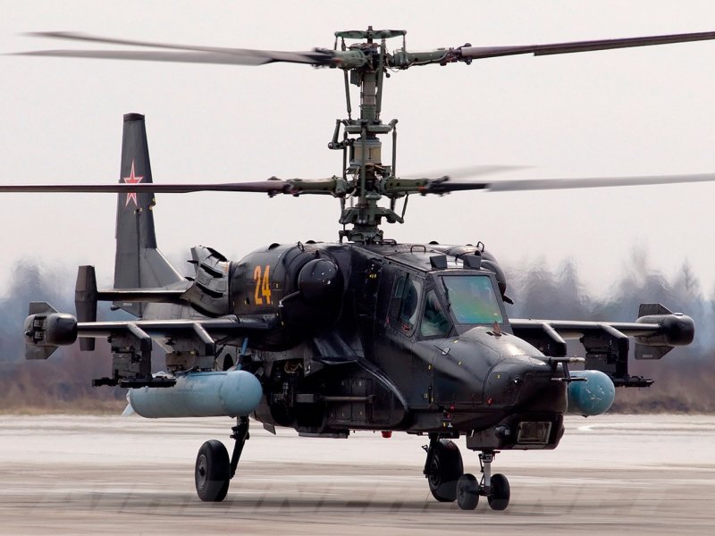 Боевой вертолет ка-50 черная акула
