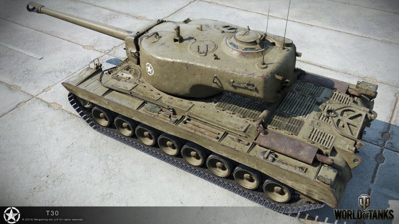 Тяжелый американский танк т30