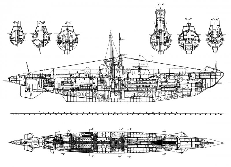 Vesikko Submarine big model