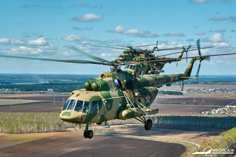 Ми-8 вертолёты ВВС России