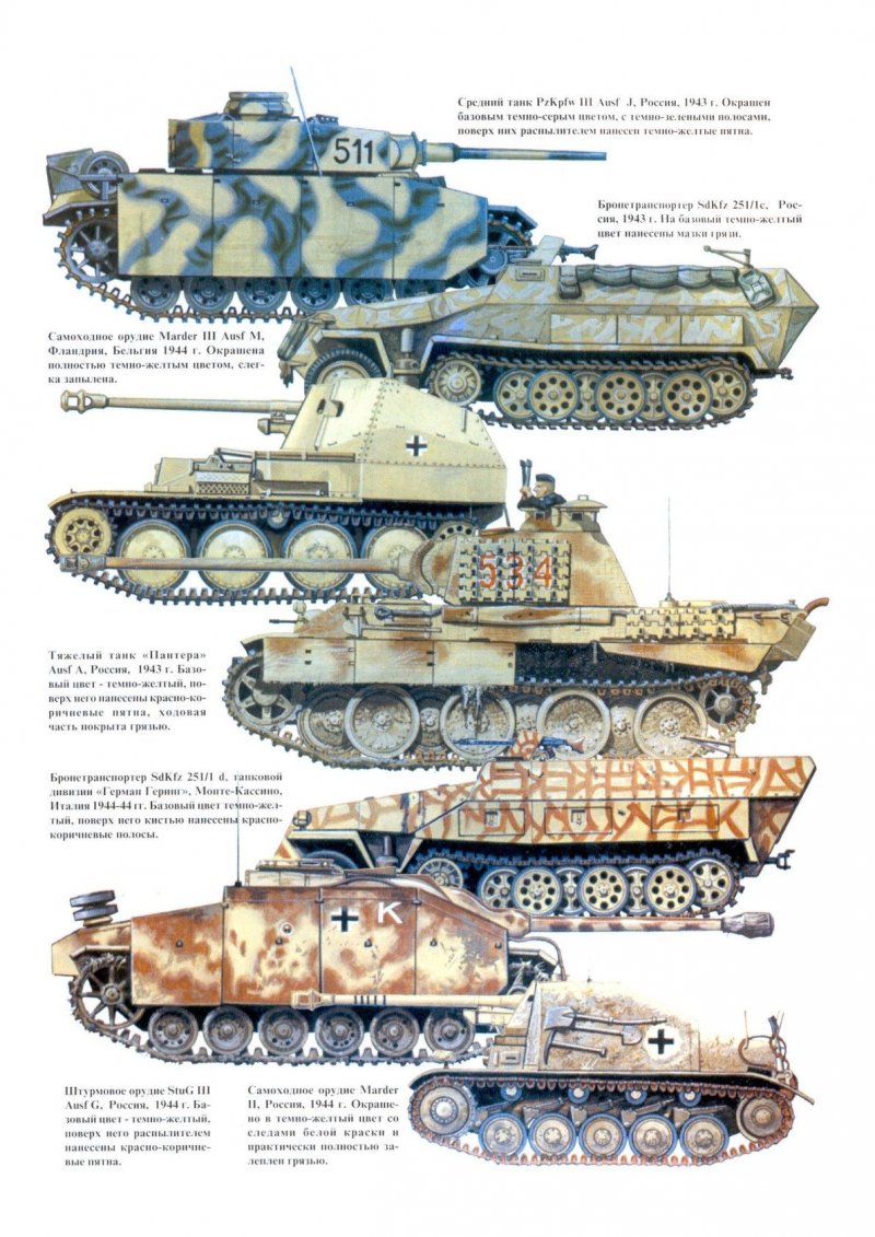 Немецкий танковый камуфляж 1942