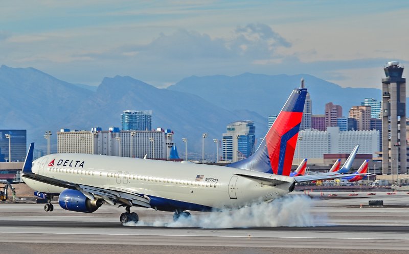 Delta Airlines в небе