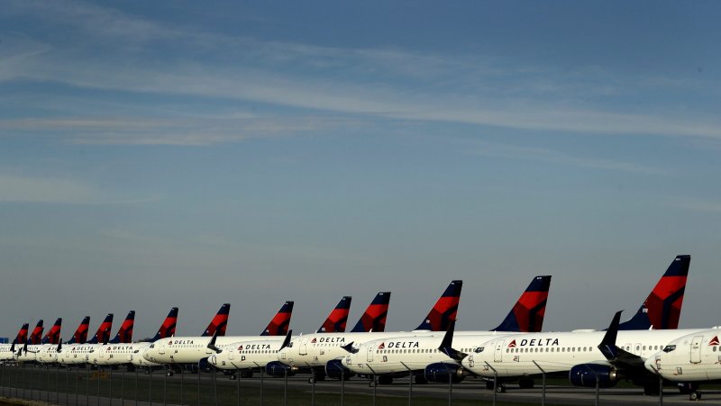 Delta самолет на рабочий стол