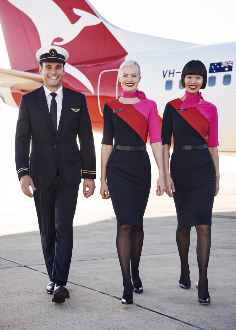 Авиакомпания Qantas форма бортпроводников