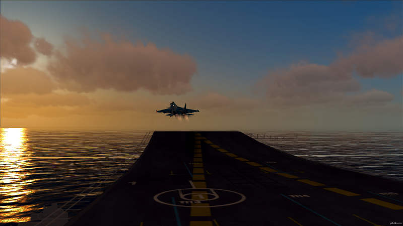 DCS Су 33 взлет