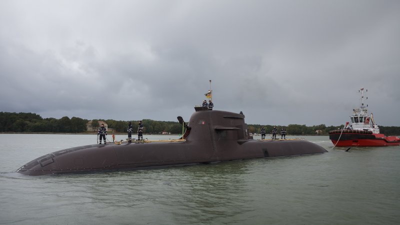 Немецкая подводная лодка у 505