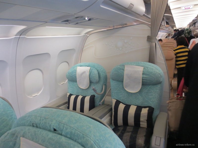 Airbus a321 Etihad Airways салон