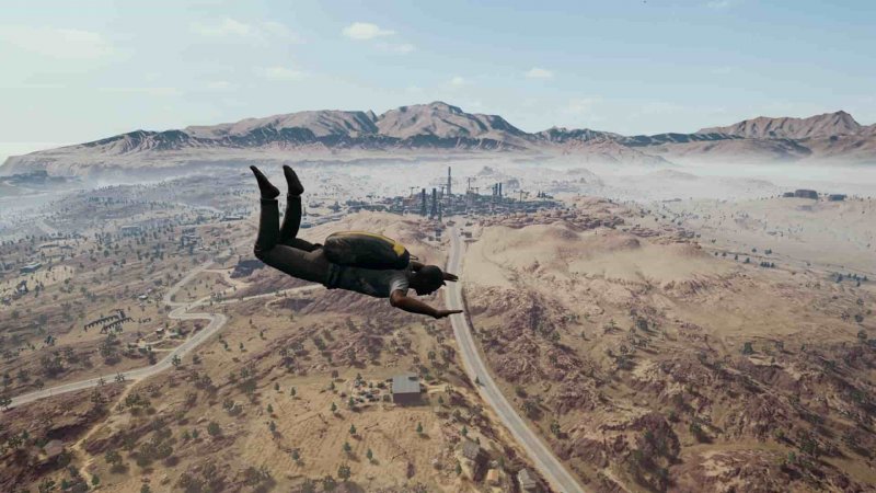 PUBG прыжок с самолета
