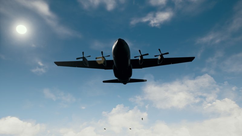 PUBG самолет