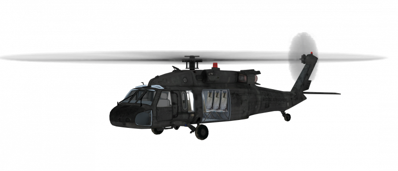 Sikorsky uh-60 Black Hawk на белом фоне