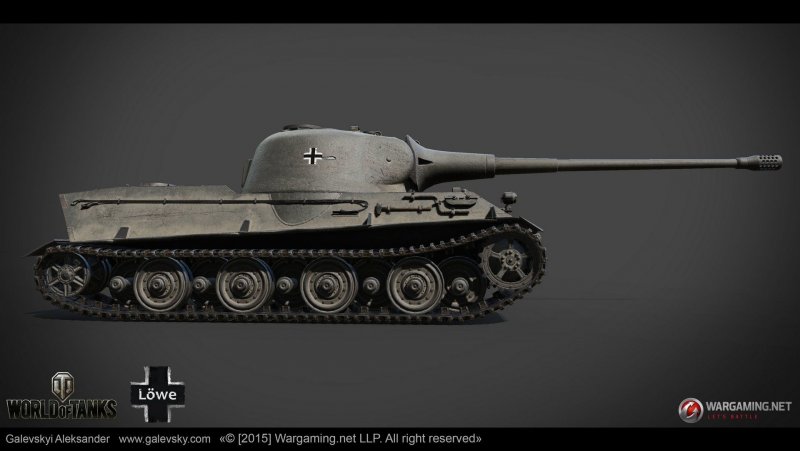 Модель танка Lowe World of Tanks в масштабе 1:100