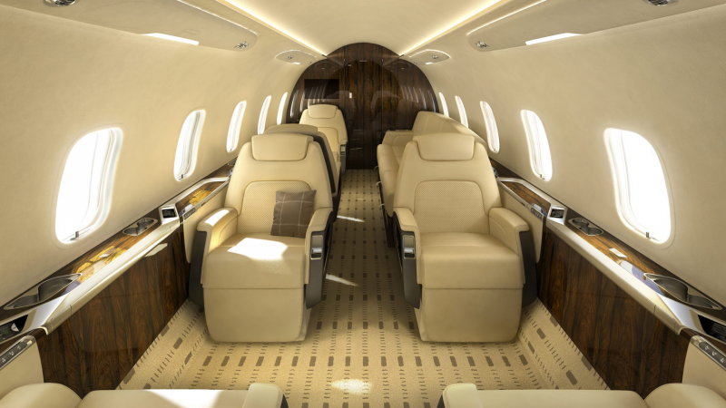 Bombardier Challenger 350 салон