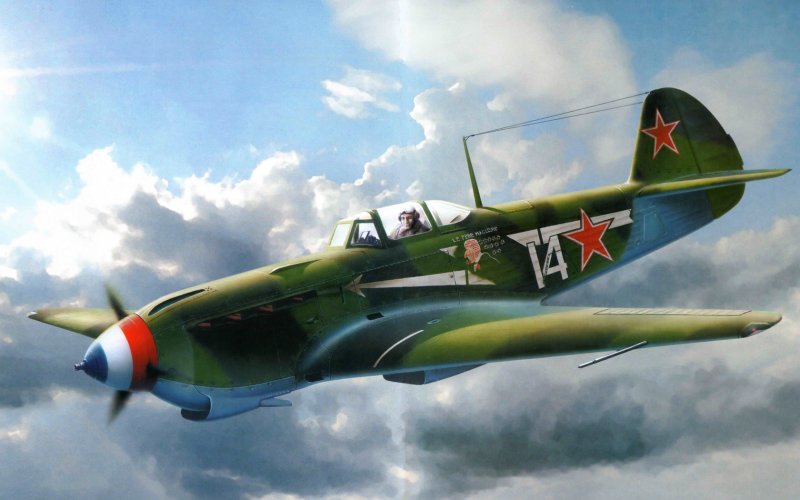 Советский истребитель "як-1б"