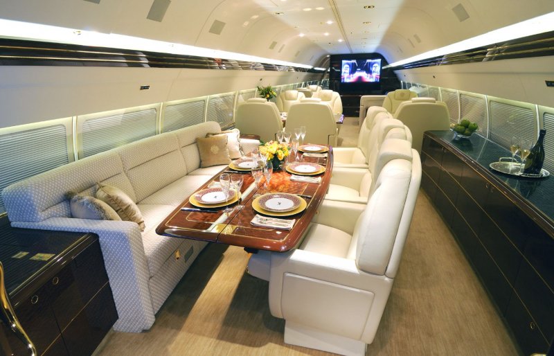 Boeing 757 Трампа салон