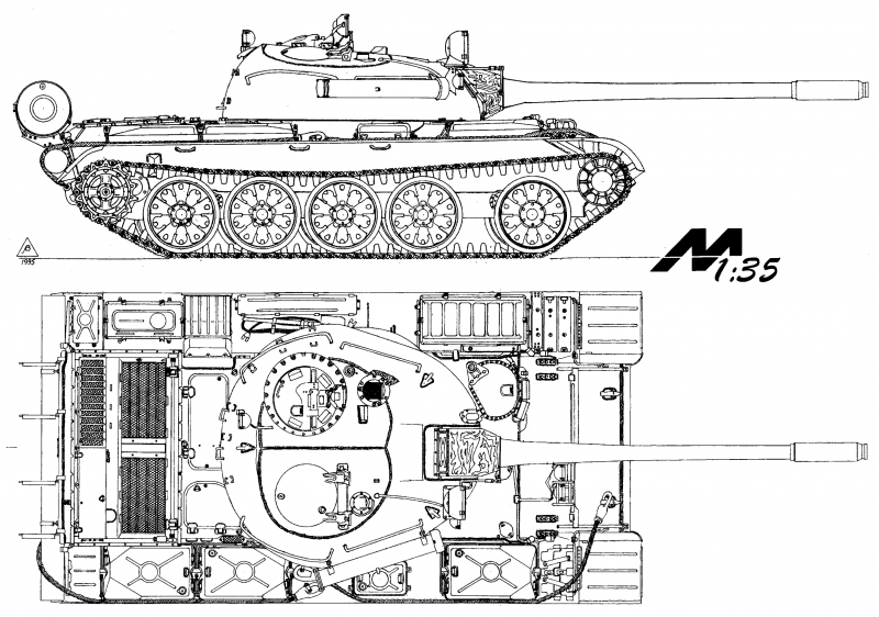 Корпус танка т-55
